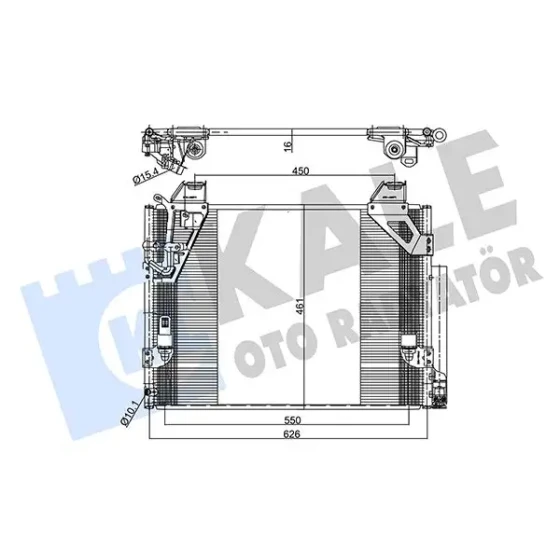 KALE Klima Radyatörü – 357765 / OEM 884600K050 ürün görseli
