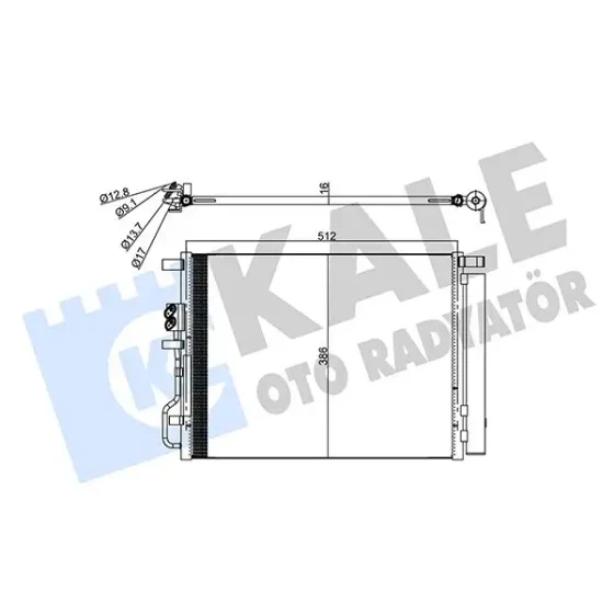 KALE Klima Radyatörü – 357785 / OEM 97606D7000 ürün görseli