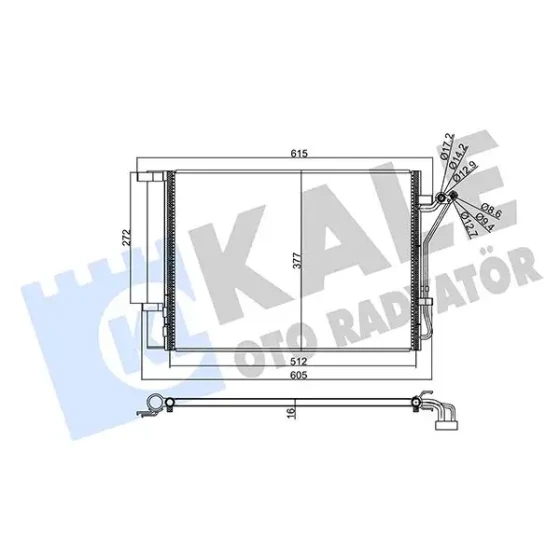 KALE Klima Radyatörü – 357790 / OEM 976061J010 ürün görseli