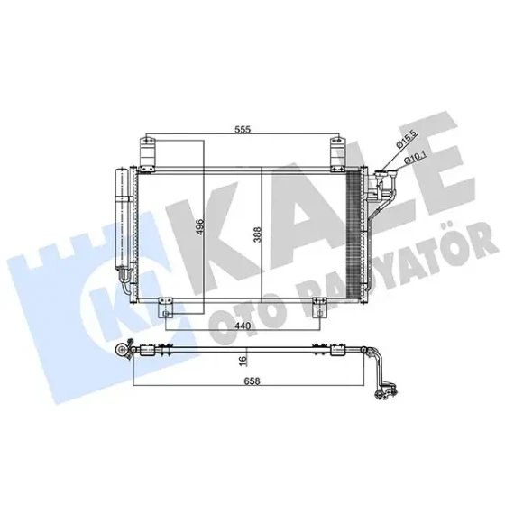 KALE Klima Radyatörü – 357795 / OEM KF0361480B ürün görseli