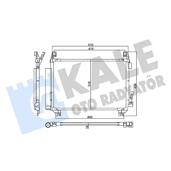 KALE Klima Radyatörü – 357805 / OEM 884600D200