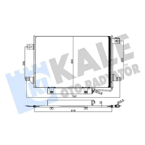 KALE Klima Radyatörü – 357885 / OEM A0018300370 ürün görseli