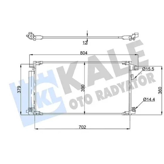 KALE Klima Radyatörü – 357910 / OEM 88460F4040 ürün görseli