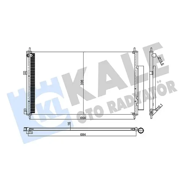 KALE Klima Radyatörü – 357925 / OEM 80110T1GG02