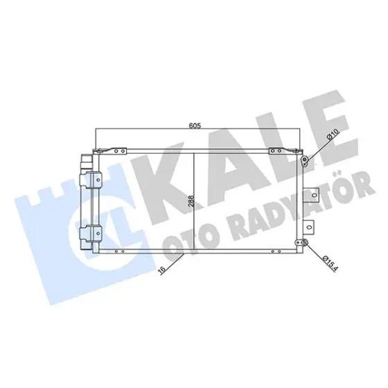 KALE Klima Radyatörü – 357940 / OEM 8846002080 ürün görseli