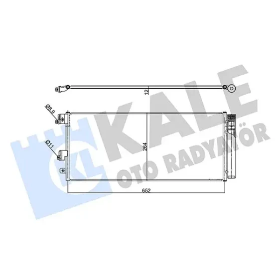 KALE Klima Radyatörü – 357955 / OEM 1850742 ürün görseli