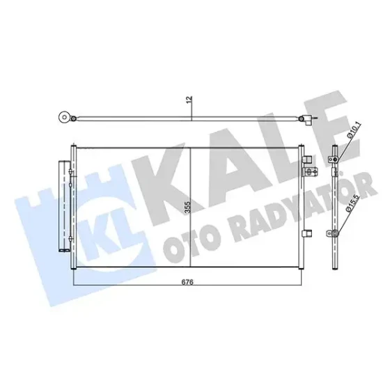 KALE Klima Radyatörü – 357960 / OEM 51966751 ürün görseli