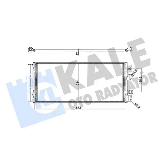 KALE Klima Radyatörü – 357980 / OEM 13453205 ürün görseli