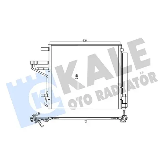 KALE Klima Radyatörü – 358025 / OEM 97606G6050 ürün görseli
