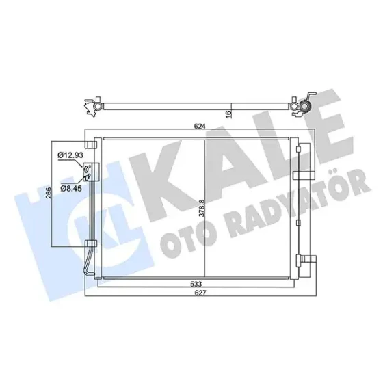 KALE Klima Radyatörü – 358030 / OEM 97606H8050 ürün görseli