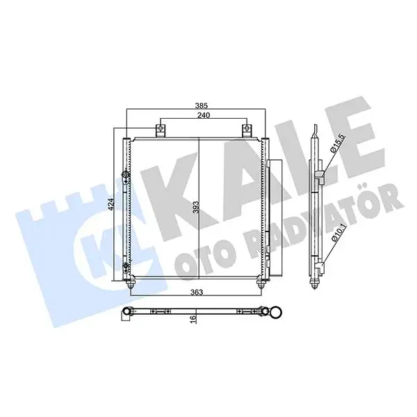 KALE Klima Radyatörü – 358040 / OEM 7812A229