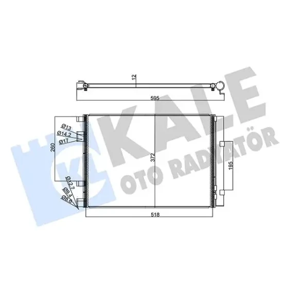 KALE Klima Radyatörü – 358225 / OEM 976061R300 ürün görseli