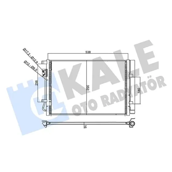 KALE Klima Radyatörü – 358235 / OEM 97606C8050 ürün görseli