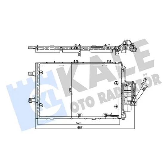 KALE Klima Radyatörü – 358255 / OEM 93183711 ürün görseli