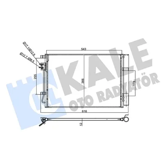 KALE Klima Radyatörü – 358445 / OEM 976060U000AS ürün görseli