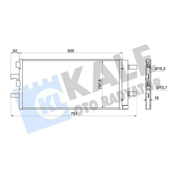 KALE Klima Radyatörü – 361280 / OEM 64539271207 ürün görseli