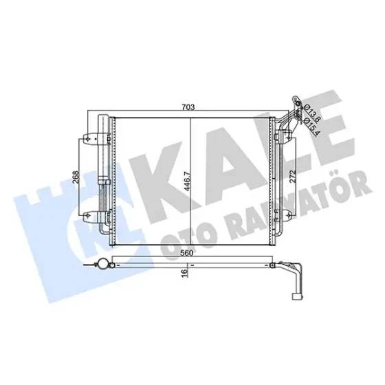 KALE Klima Radyatörü – 376200 / OEM 5N0820411D ürün görseli
