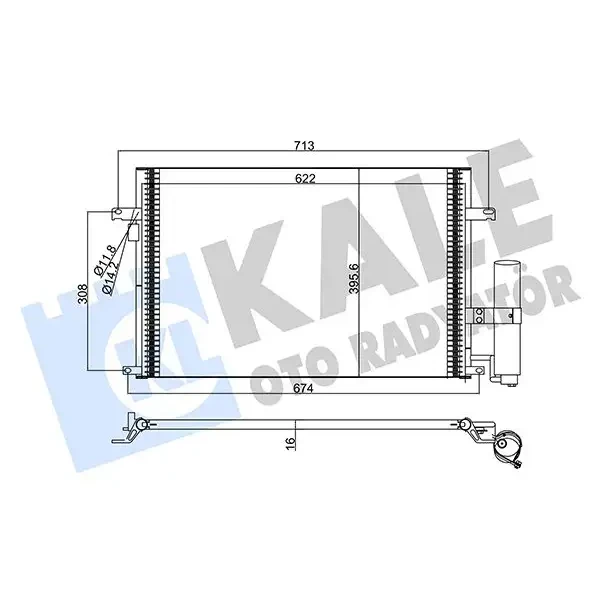KALE Klima Radyatörü – 377100 / OEM 96804274
