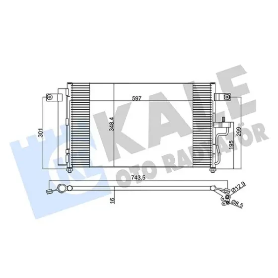 KALE Klima Radyatörü – 379000 / OEM 9760625500 ürün görseli