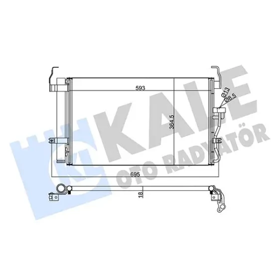 KALE Klima Radyatörü – 379400 / OEM 976062D500 ürün görseli
