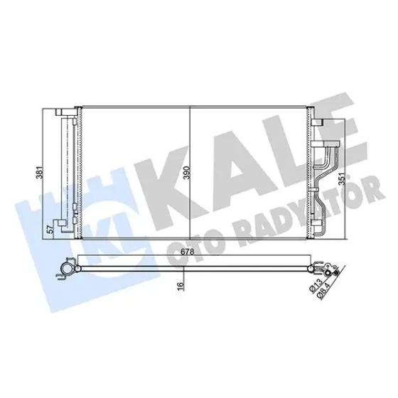 KALE Klima Radyatörü – 379600 / OEM 976062S501 ürün görseli