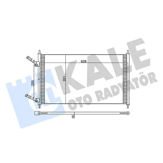 KALE Klima Radyatörü – 380300 / OEM 80110S5AT01 ürün görseli