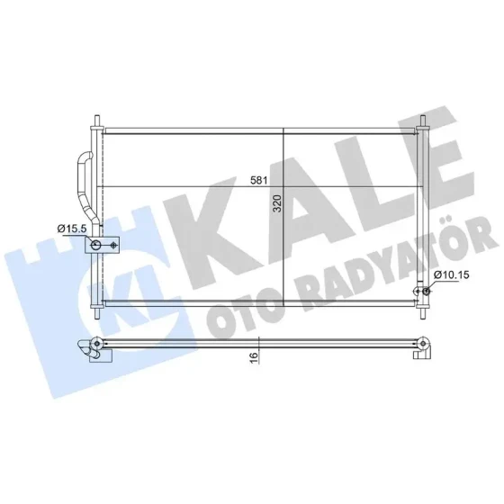 KALE Klima Radyatörü – 380500 / OEM 80110ST7003 ürün görseli