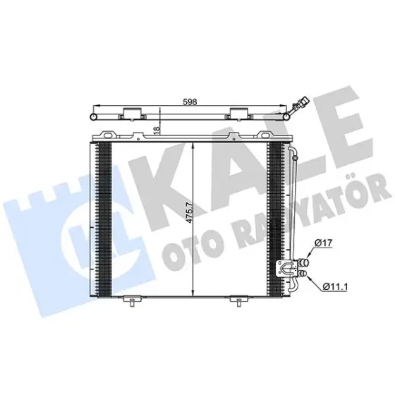 KALE Klima Radyatörü – 381300 / OEM A2108300570 ürün görseli