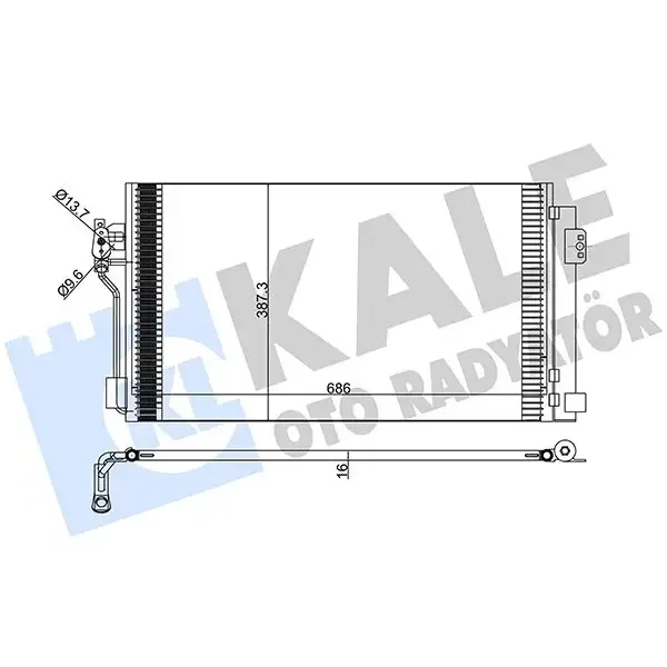 KALE Klima Radyatörü – 381500 / OEM A6398350370