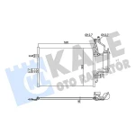KALE Klima Radyatörü – 382495 / OEM 1850086