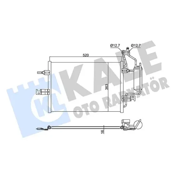 KALE Klima Radyatörü – 382495 / OEM 1850086 ürün görseli