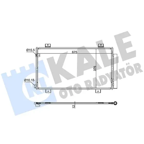 KALE Klima Radyatörü – 382575 / OEM 80100TGNG01 ürün görseli