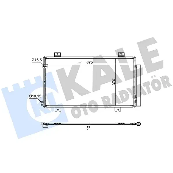 KALE Klima Radyatörü – 382575 / OEM 80100TGNG01