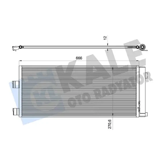 KALE Klima Radyatörü – 382580 / OEM 39059785 ürün görseli