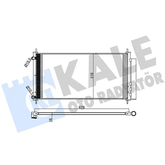 KALE Klima Radyatörü – 383200 / OEM 8845002410 ürün görseli