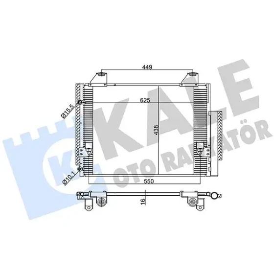 KALE Klima Radyatörü – 383500 / OEM 884600K120 ürün görseli