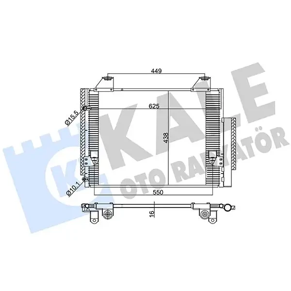 KALE Klima Radyatörü – 383500 / OEM 884600K120