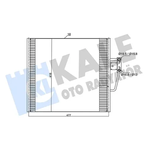KALE Klima Radyatörü – 385000 / OEM 8391647 ürün görseli