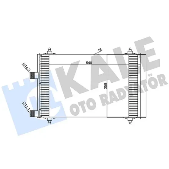 KALE Klima Radyatörü – 385600 / OEM 6453FP ürün görseli