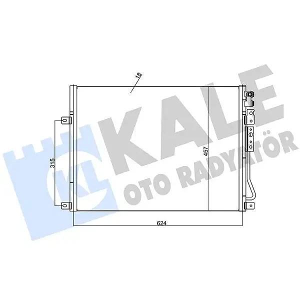 KALE Klima Radyatörü – 385800 / OEM K55116928AA
