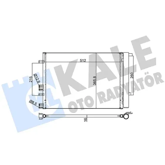 KALE Klima Radyatörü – 386500 / OEM 976064P000 ürün görseli