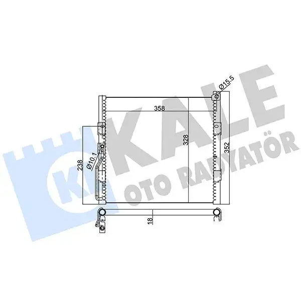 KALE Klima Radyatörü – 386800 / OEM 80110SR1A13
