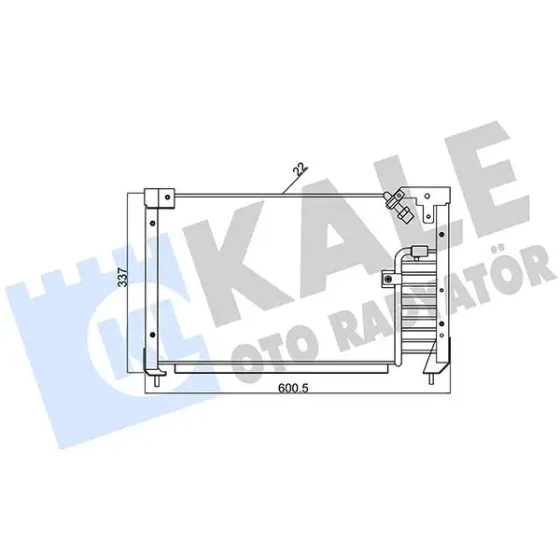KALE Klima Radyatörü – 387400 / OEM BR7061480 ürün görseli