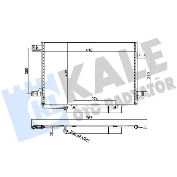 KALE Klima Radyatörü – 387900 / OEM A1695000754