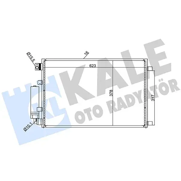 KALE Klima Radyatörü – 388600 / OEM 92100JD20A
