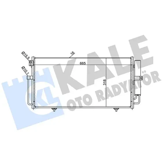 KALE Klima Radyatörü – 389600 / OEM 73210FE010 ürün görseli