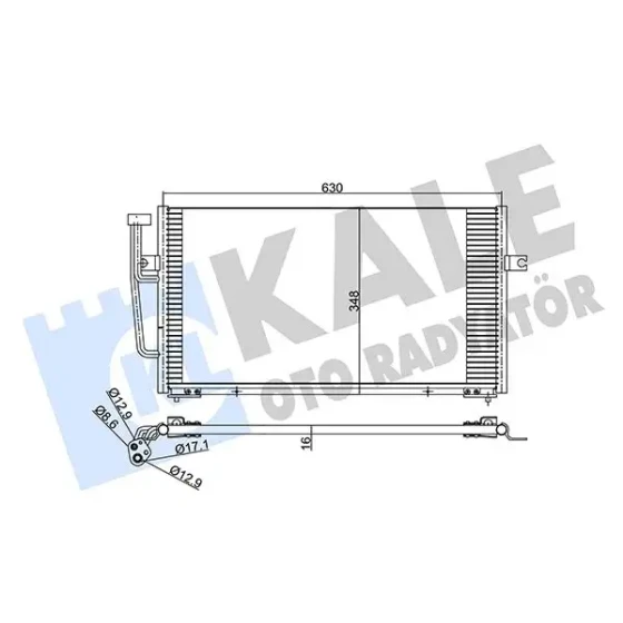 KALE Klima Radyatörü – 390400 / OEM 4945635 ürün görseli