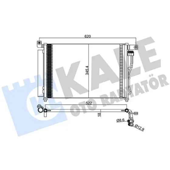 KALE Klima Radyatörü – 391400 / OEM 976061E300 ürün görseli