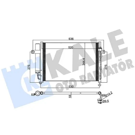 KALE Klima Radyatörü – 391700 / OEM 976061C100 ürün görseli