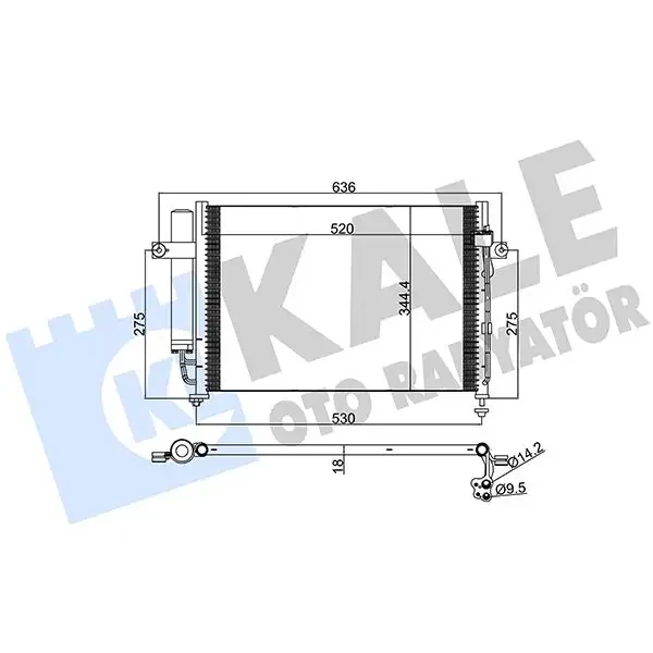 KALE Klima Radyatörü – 391700 / OEM 976061C100